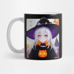 Enchanting World: Portrait of a Young Witch Girl Mug